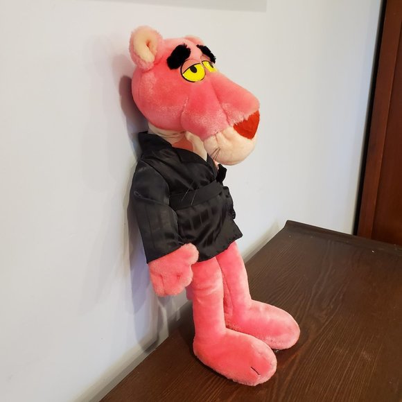1987 Macy's Pink Panther 24K Special Effects Hugh Hefner Plush Valentine Posable - Picture 5 of 12
